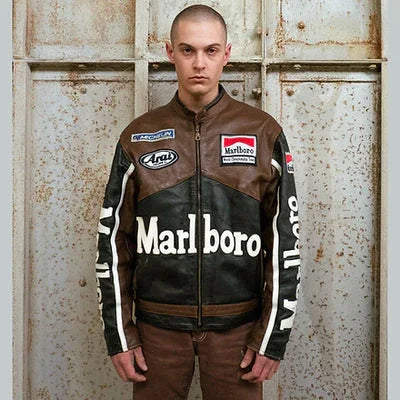 Racing Leather Jacket - Marlboro Vintage | Iconic Design