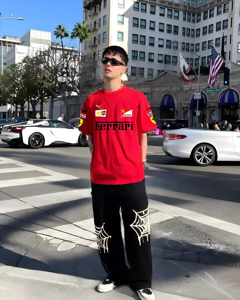 Ferrari Vintage Racing T-Shirt – Red | Zeeaura