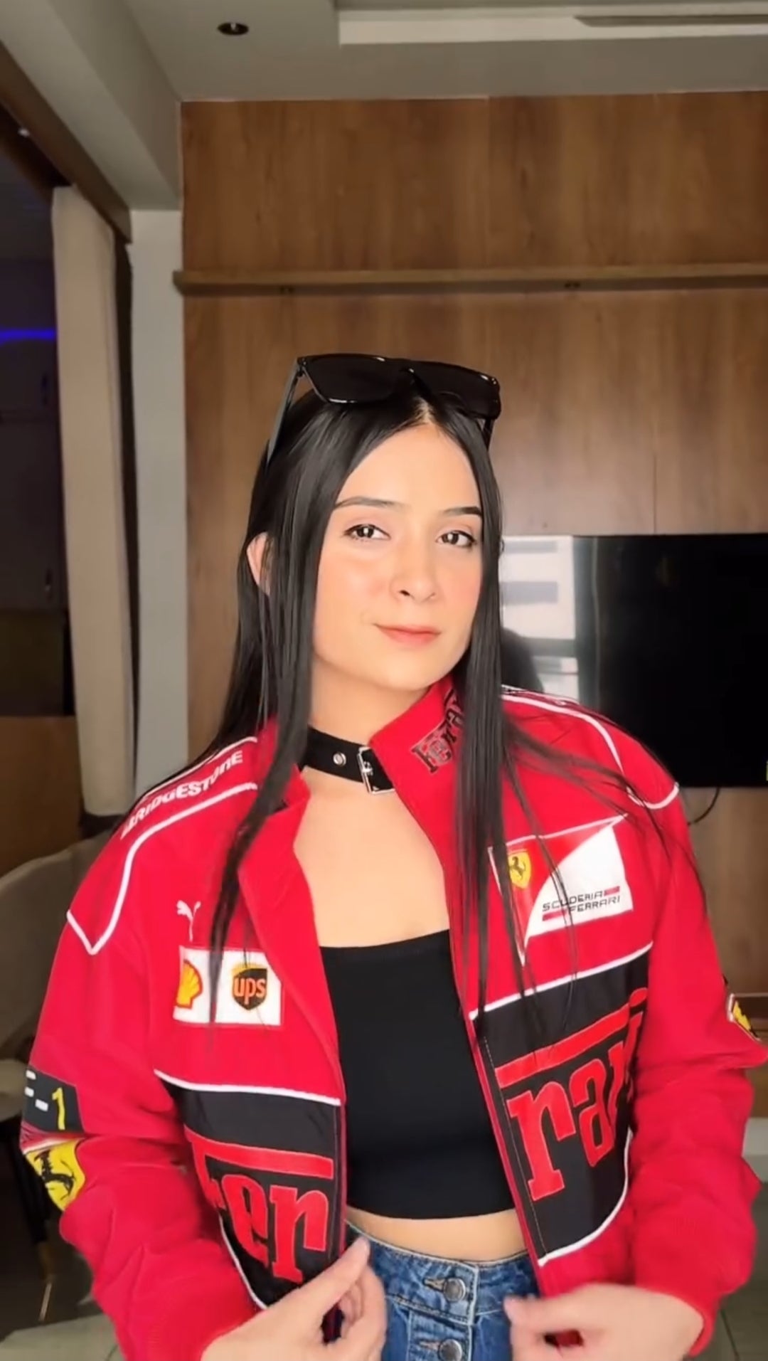 Red Ferrari Scuderia Racing Jacket – Unisex Cotton Streetwear